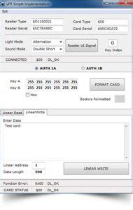 mifare card printing|MIFARE card programming software download.